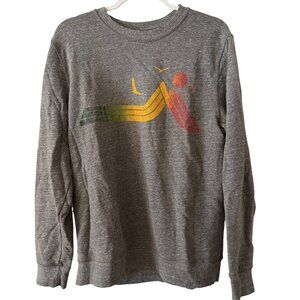 SOL ANGELES Mountain Graphic Sweatshirt In Heather XL